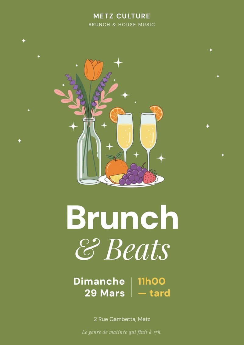 Affiche Brunch & beats