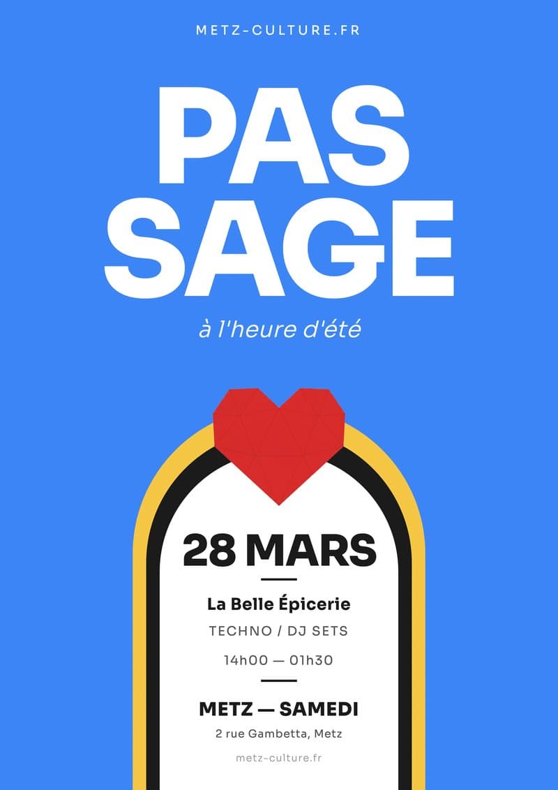 Affiche PASSAGE — Journée Techno